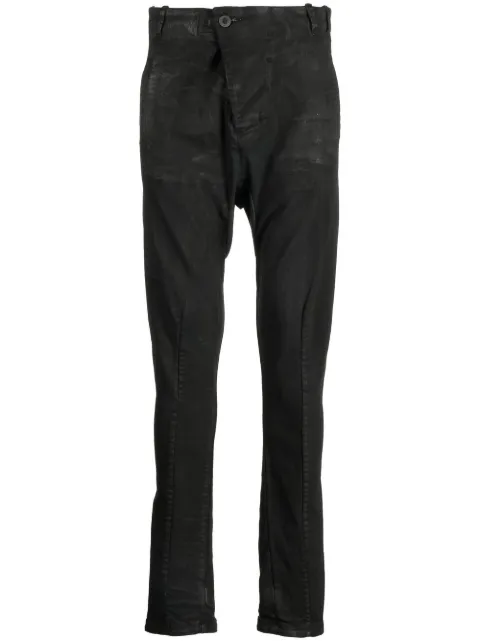 Boris Bidjan Saberi high-waist tapered trousers Black P11F1939