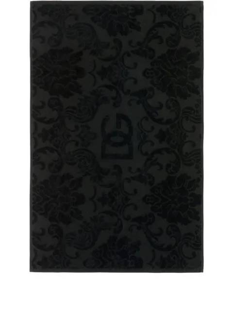 Dolce & Gabbana cotton terry bath mat Black TCF006TCAGB