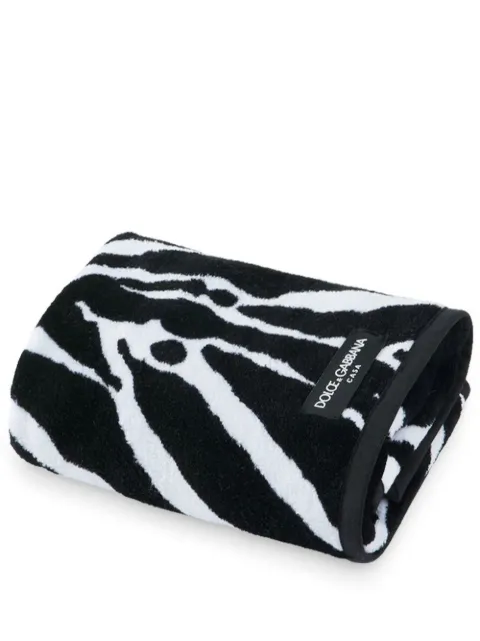 Dolce & Gabbana terry cotton guest towel Black TCF003TCAAW