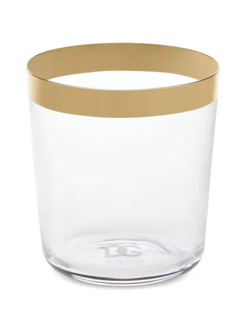 Dolce & Gabbana striped-border drinking glasses (set of 2) White TCBS02TCAGU
