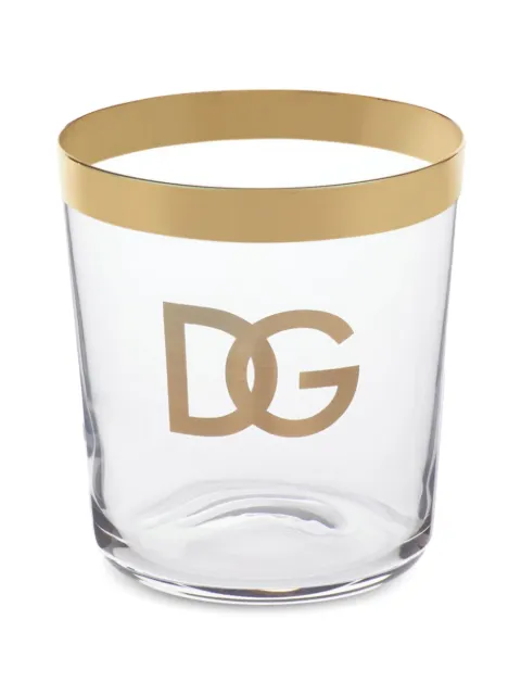 Dolce & Gabbana logo-print water glasses (set of 2) White TCBS02TCAGE