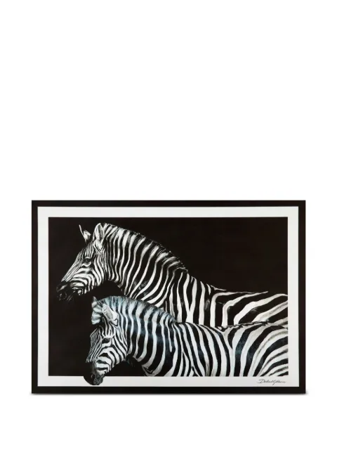 Dolce & Gabbana zebra-print set of thirty-six placemats Black TCGS01TCAG1