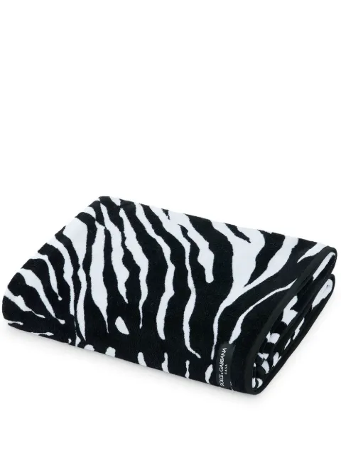 Dolce & Gabbana terry cotton bath towel Black TCF005TCAAW