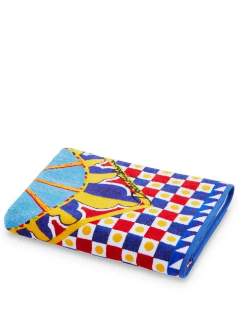 Dolce & Gabbana terry-cloth hand towel Blue TCF004TCAAV