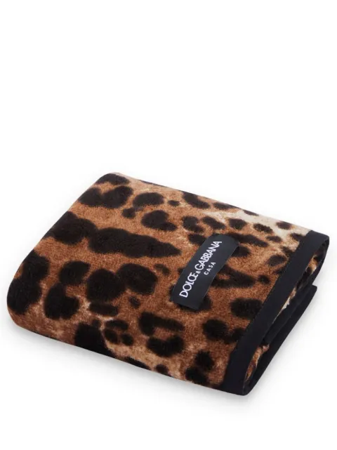 Dolce & Gabbana terry cotton guest towel Black TCF003TCAAW