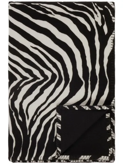 Dolce & Gabbana zebra-print rectangular blanket Black TCE013TCAB5