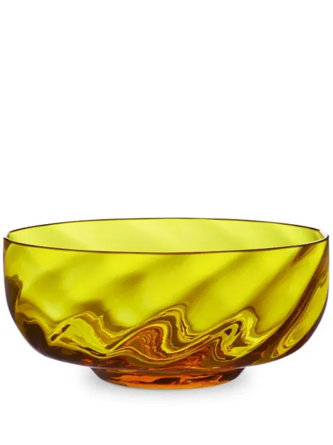 Dolce & Gabbana Murano glass hand-blown ice cream bowls (set of two) Yellow TCBS04TCA34
