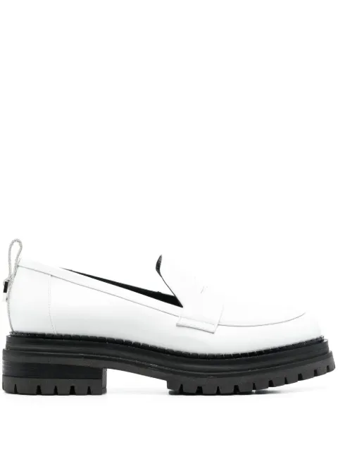 Sergio Rossi Joan slip-on style loafers White B00100MMVA11