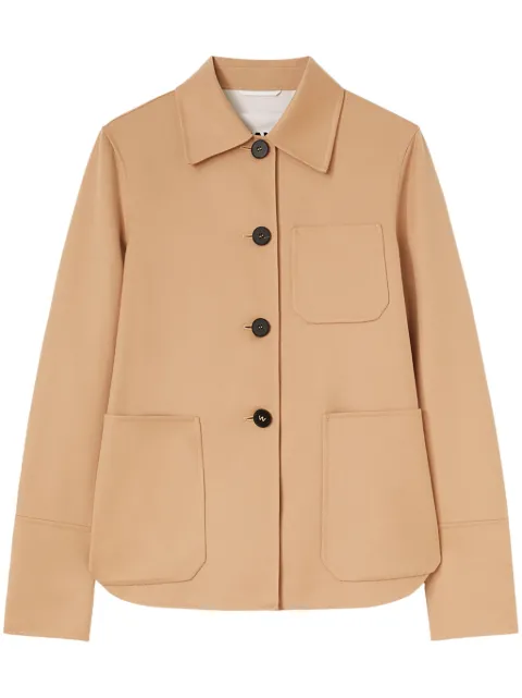 Jil Sander cashmere shirt jacket Brown J04BN0004J35001