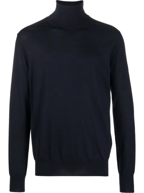 Jil Sander roll-neck merino wool jumper Blue J23GP0001J14531