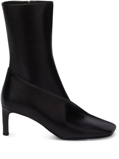 Jil Sander square-toe ankle boots Black J16WW0016P4864