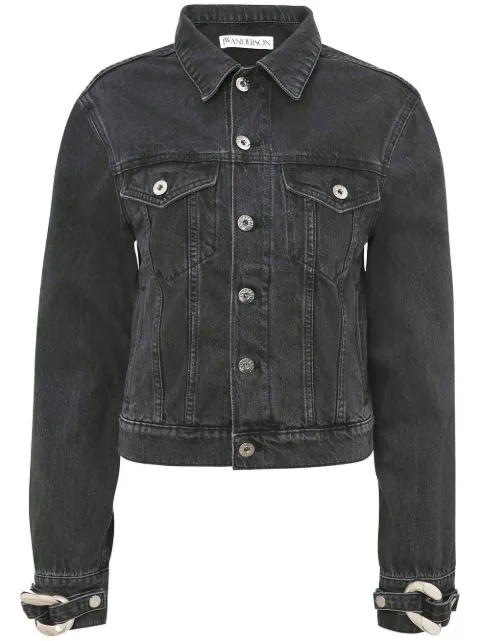 JW Anderson chain-link detail denim jacket Black DJ0009PG0938999