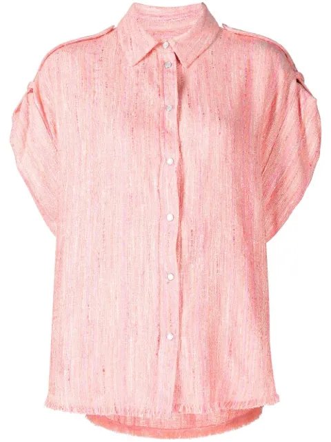 IRO button-up tweed shirt Pink WM100FAHS