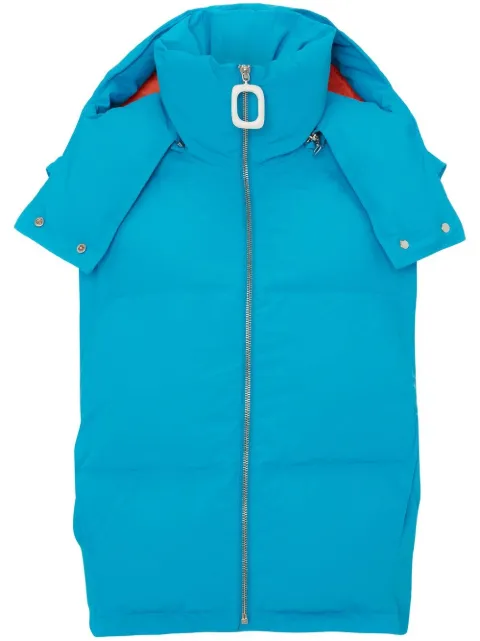 JW Anderson hooded puffer gilet Blue JK0186PG1035825