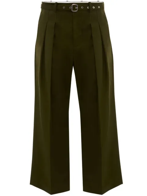 JW Anderson pressed-crease tailored trousers Green TR0225PG0947575