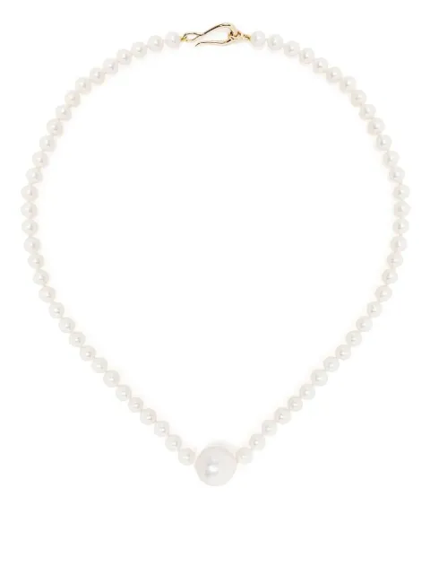 Mizuki 14kt yellow gold Sea of Beauty freshwater pearl necklace White SBN262
