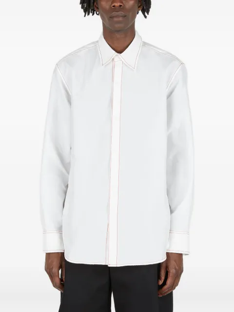 KANGHYUK contrast-stitch shirt White RMA22SSS07