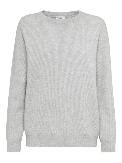 Brunello Cucinelli round-neck cashmere jumper Grey M12175400C072