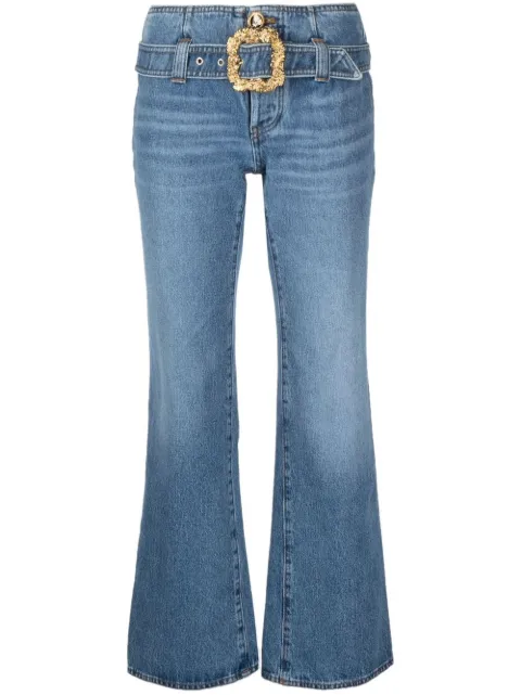 CORMIO cropped bootcut jeans Blue ROBINPANTS