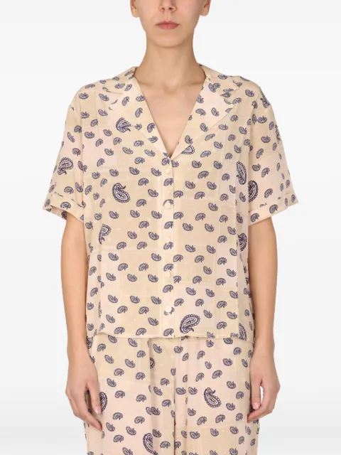 Être Cécile paisley short-sleeves shirt Neutrals PAISLEYSSHRT