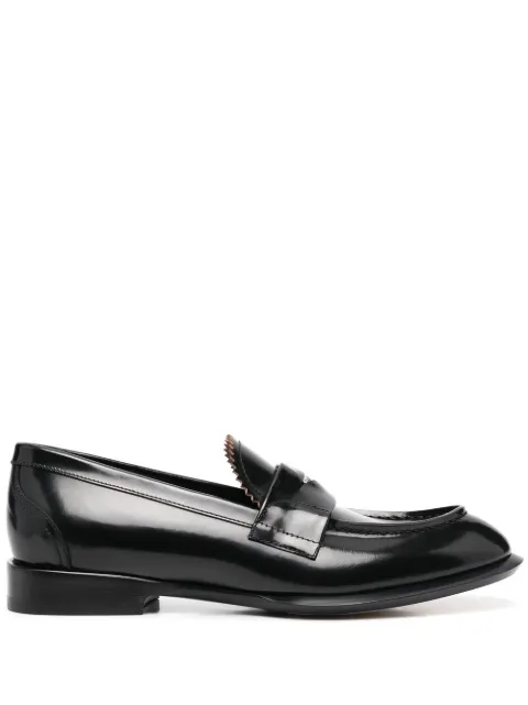 Alexander McQueen coin-embellished penny loafers Black 705086WIC65