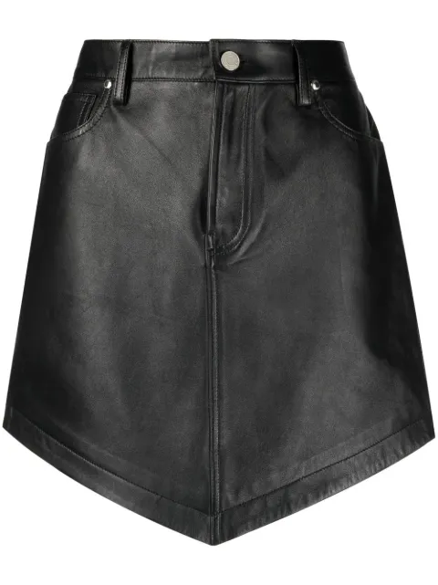 Alexandre Vauthier high-waist leather mini skirt Black 222LSK1602