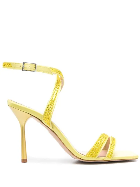 LIU JO Camelia embellished sandals Green SA2713TX001