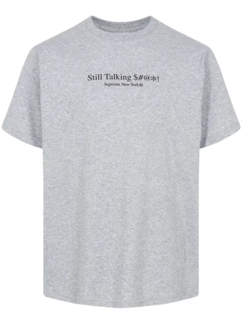 Supreme Still Talking crew-neck T-shirt Grey SU11743