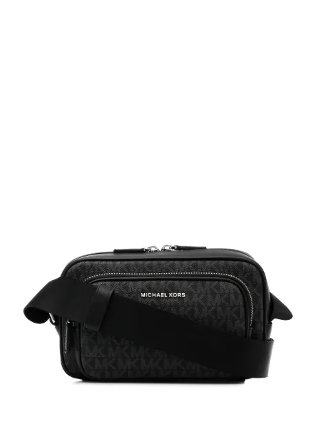 Michael Kors Hudson logo-print messenger bag Black 33U2LHDC2B