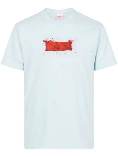 Supreme x Ralph Steadman Box Logo crew-neck T-shirt Blue SU11764