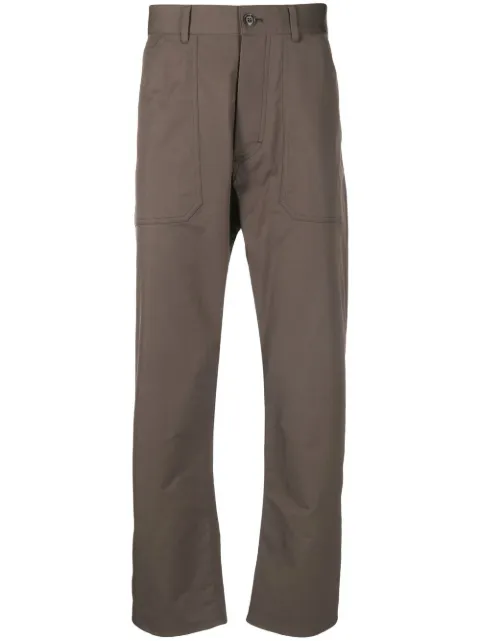 Nanushka high-rise straight-leg trousers Green NM22SSPA00997