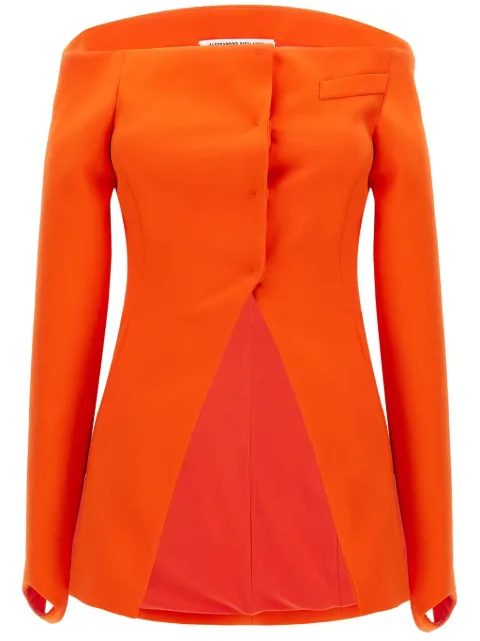 ALESSANDRO VIGILANTE Blazer con Spalle Scoperte Orange BL204PLPUF