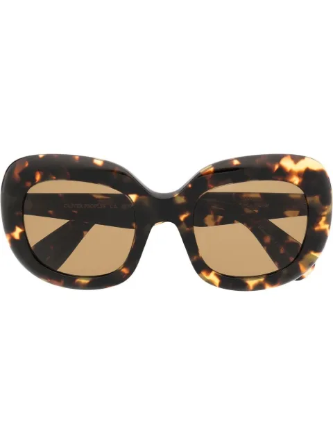 Oliver Peoples Jesson oversized-frame sunglasses Brown OV5479SU140783