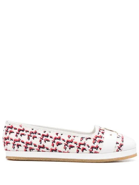 Ferragamo Kacy woven ballet flats White 751260