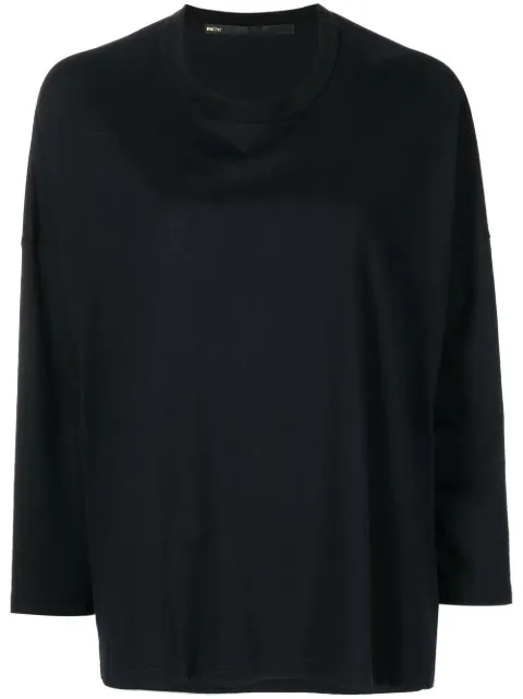 Muller Of Yoshiokubo drop-shoulder cotton sweatshirt Black MLB00102