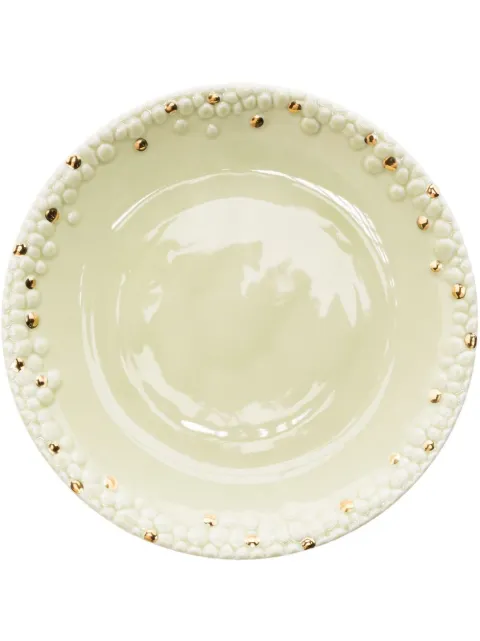 L'Objet x Haas Brothers bread and butter plate Green HB6240