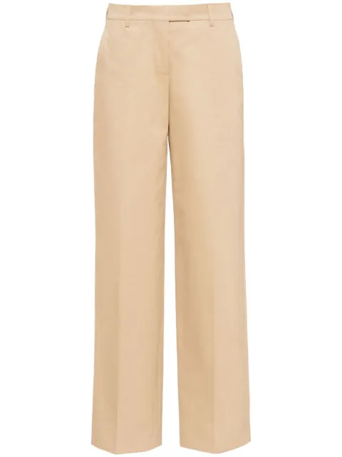 Miu Miu mid-rise straight leg chino trousers Neutrals MP15851UPX