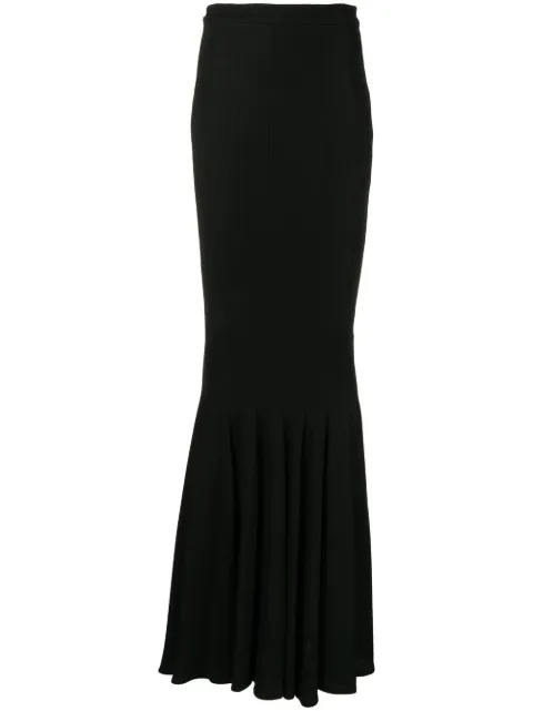 Zuhair Murad stretch-jersey long mermaid skirt Black Fw15g45s100