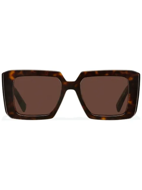 Prada Eyewear Symbole oversized-design sunglasses Brown SPR23YC051E2AU
