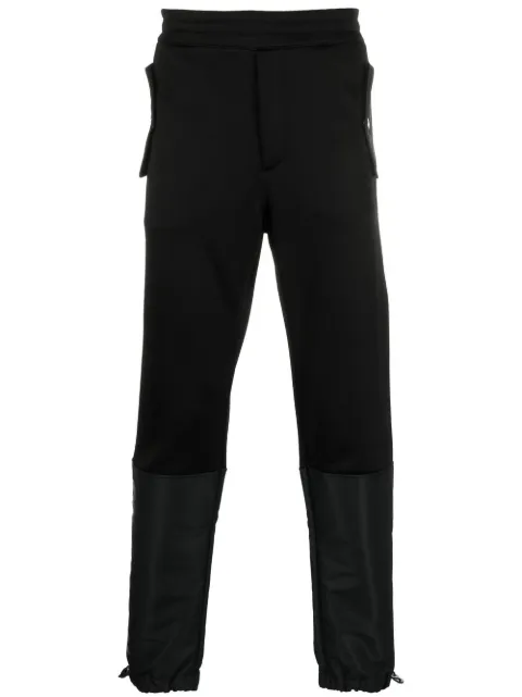 Alexander McQueen panelled tapered track pants Black 701304QTX53
