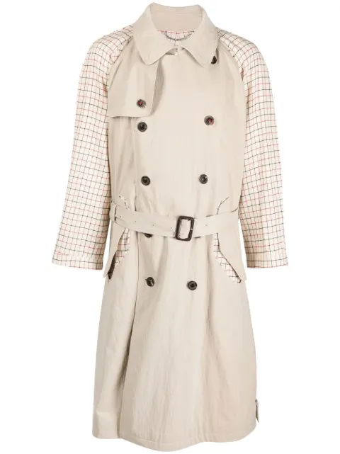 Maison Margiela Spliced belted trench coat Neutrals SI1AH0003S54708