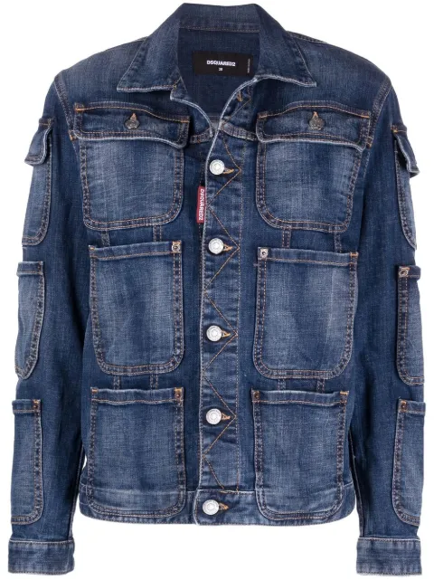 DSQUARED2 pocket-detail denim jacket Blue S72AM0954S30342470