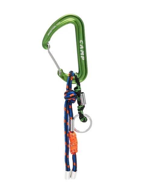 DSQUARED2 knot-rope carabiner keyring Green KRM006937202405