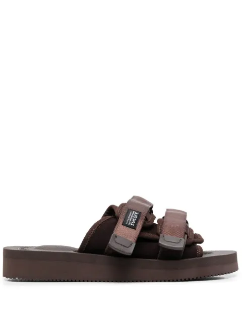 Suicoke open-toe touch-strap sandals Brown OG056VS