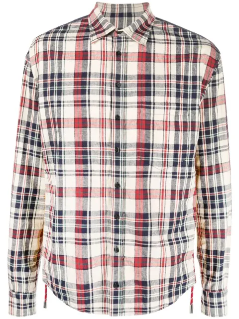 DSQUARED2 panelled check-print shirt Neutrals S71DM0587S60337