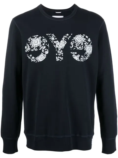 Junya Watanabe MAN logo-print cotton sweatshirt Blue T905100