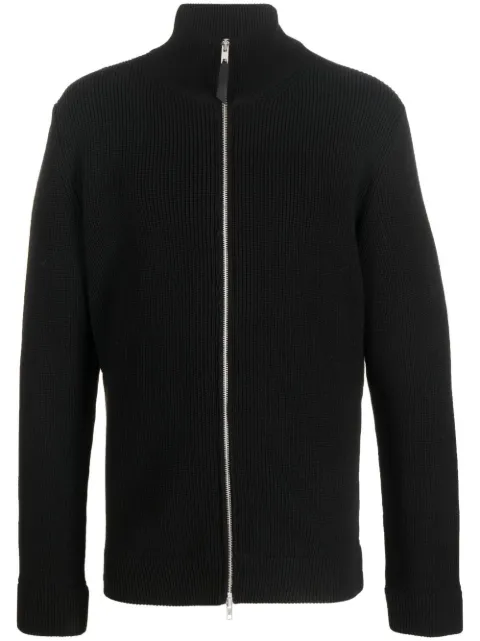 Maison Margiela four-stitch zip-up cardigan Black SI1HA0013S17781