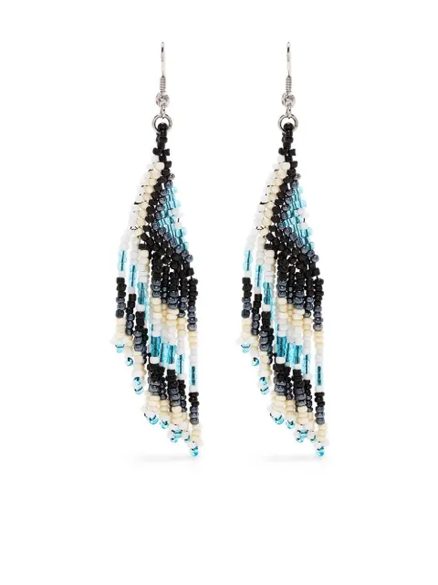 DSQUARED2 beaded drop earrings Black ERW014837000364