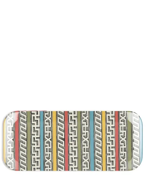 Fornasetti Bordi Antichi tray Green C21Y136