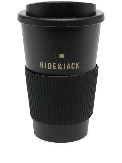 Hide&Jack logo-print thermic cup (350ml) Black MUGLOGOBLK